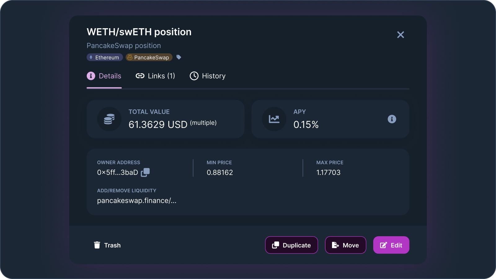 Add PancakeSwap V3 positions - iYield