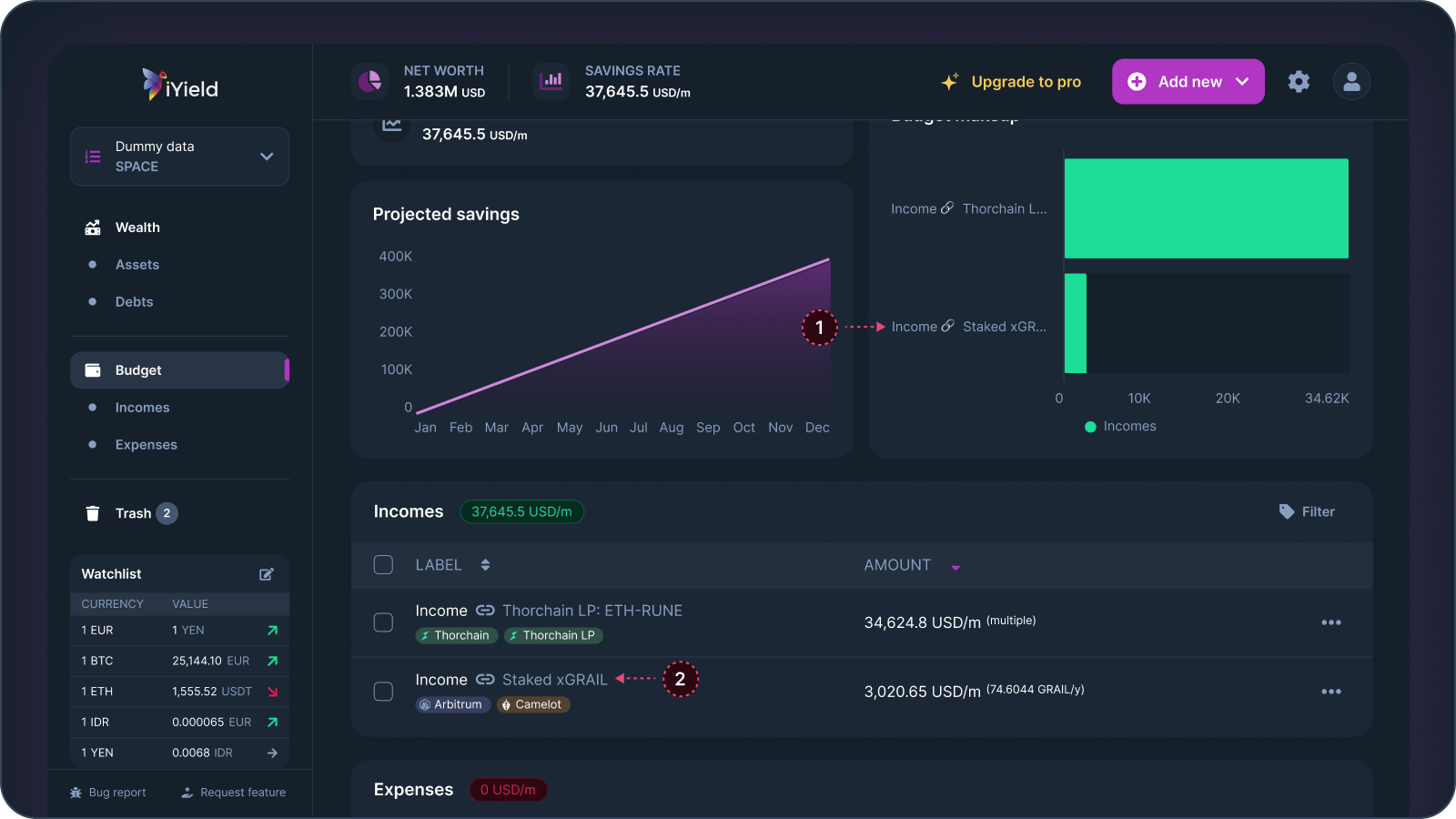 Add Camelot positions - iYield